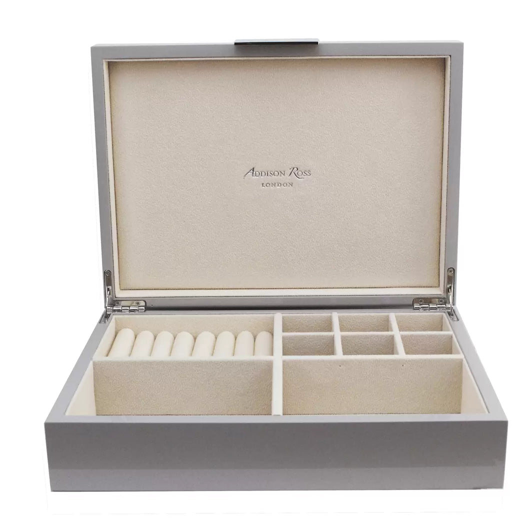 Addison Ross Chiffon Jewelry Box With Silver Trim