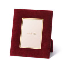 Load image into Gallery viewer, Aerin Valentina Velvet 4x6 Frame in Cinnabar