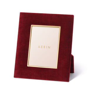 Aerin Valentina Velvet 4x6 Frame in Cinnabar