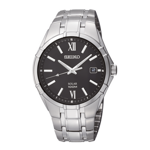 Seiko Men's Essentials with Black Dial SNE215