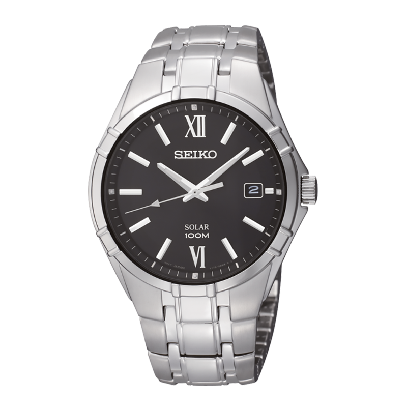 Seiko Men's Essentials with Black Dial SNE215