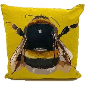 Bumble Bee Velvet Pillow