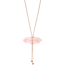 Load image into Gallery viewer, Gliding Crystal Double Point Necklace
