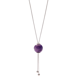 Gliding Crystal Sphere Necklace