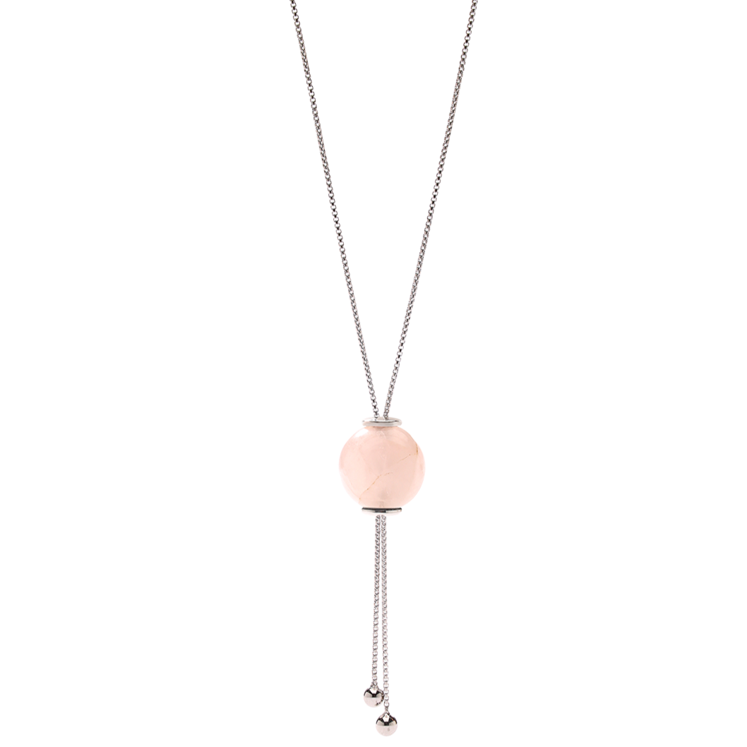 Gliding Crystal Sphere Necklace