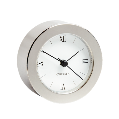 Chelsea Duxbury Nickel Desk Clock