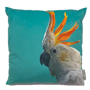 Cockatoo Velvet Pillow