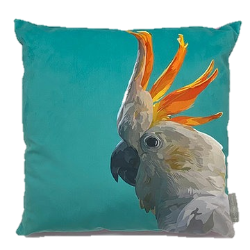Cockatoo Velvet Pillow