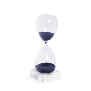 Bey-Berk Crystal Sand Timer on Crystal Base - 30 minutes and 60 minutes in various colors