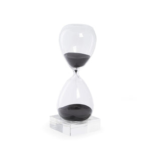 Bey-Berk Crystal Sand Timer on Crystal Base - 30 minutes and 60 minutes in various colors
