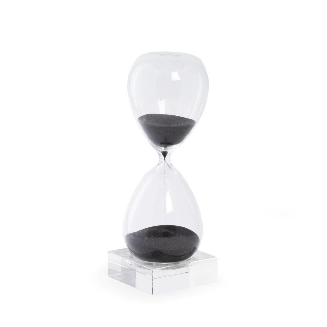Bey-Berk Crystal Sand Timer on Crystal Base - 30 minutes and 60 minutes in various colors