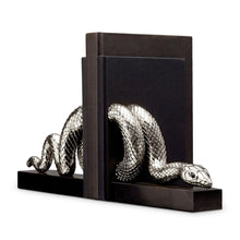 Load image into Gallery viewer, L&#39;Objet Silver Snake Bookends Set of 2