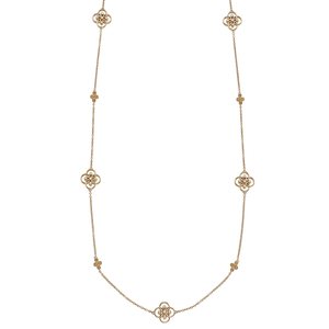 Arabesque 18k Gold and Diamond 36 Inch Necklace