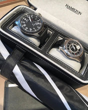 Load image into Gallery viewer, Hamilton 2-Piece Leather Watch Travel Case
