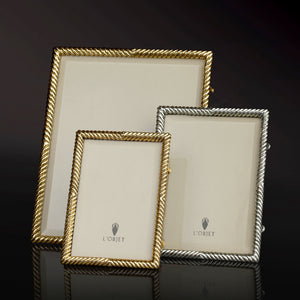 L'Objet Deco Twist Platinum Frame