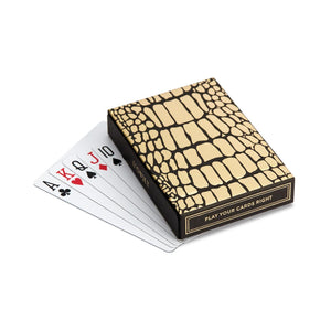 L'Objet Crocodile Box with Playing Cards