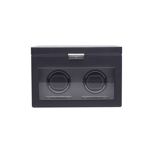 Wolf Designs Viceroy Double Watch Winder with Storage