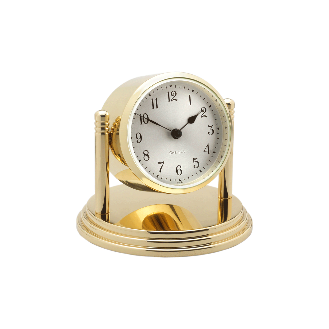 Chelsea Dartmouth Brass Clock