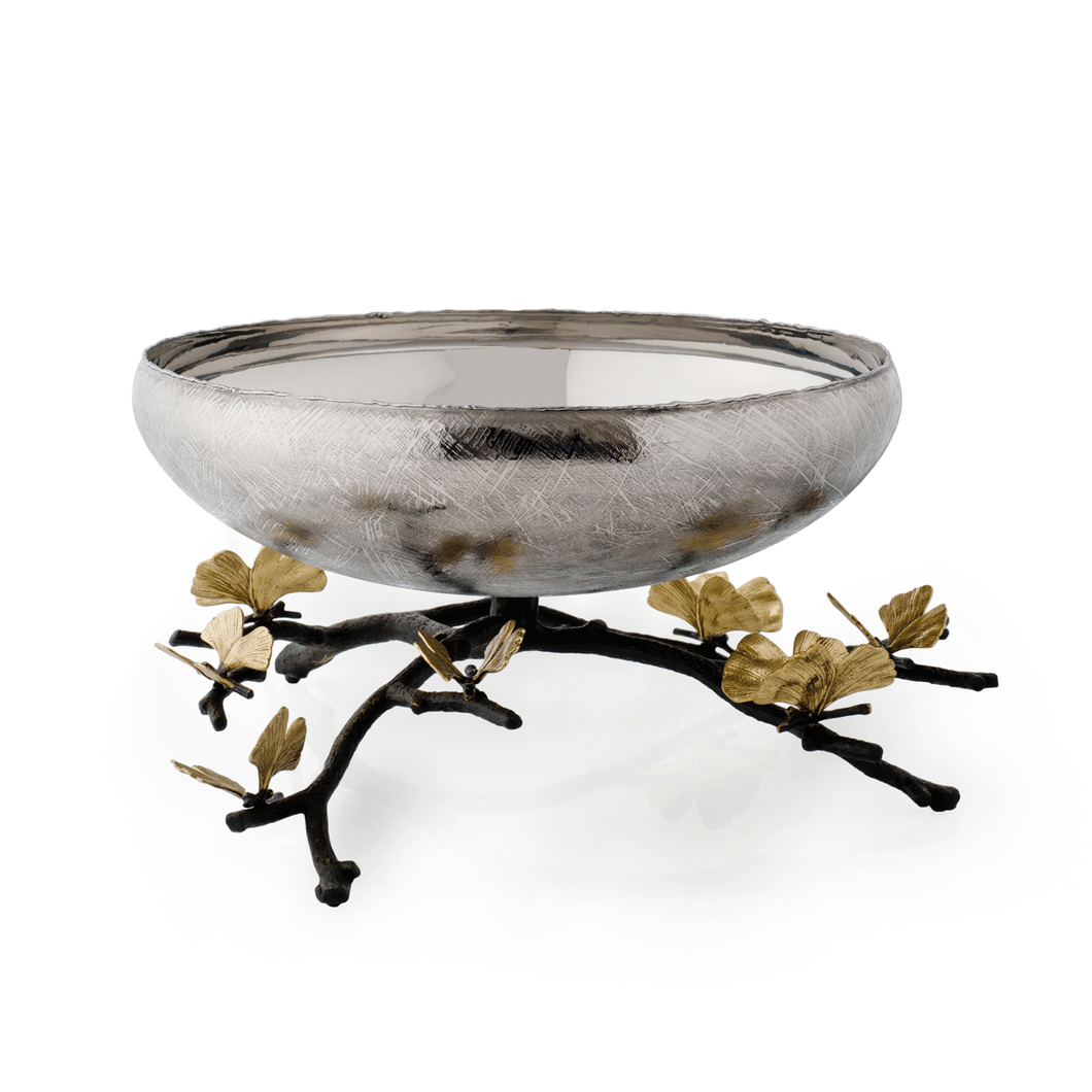 Michael Aram Butterfly Ginkgo Footed Centerpiece Bowl