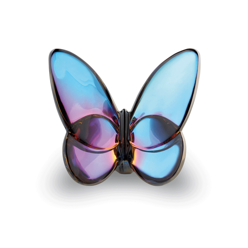 Baccarat Papillon Luck Butterfly Blue Scarab