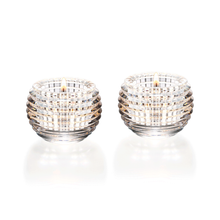Load image into Gallery viewer, Baccarat Eye Clear Votive Set of Two
