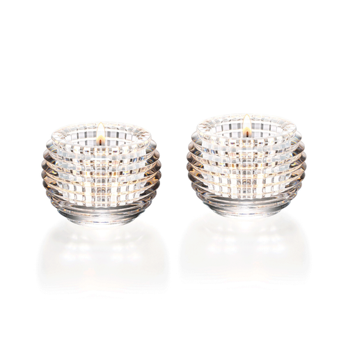 Baccarat Eye Clear Votive Set of Two
