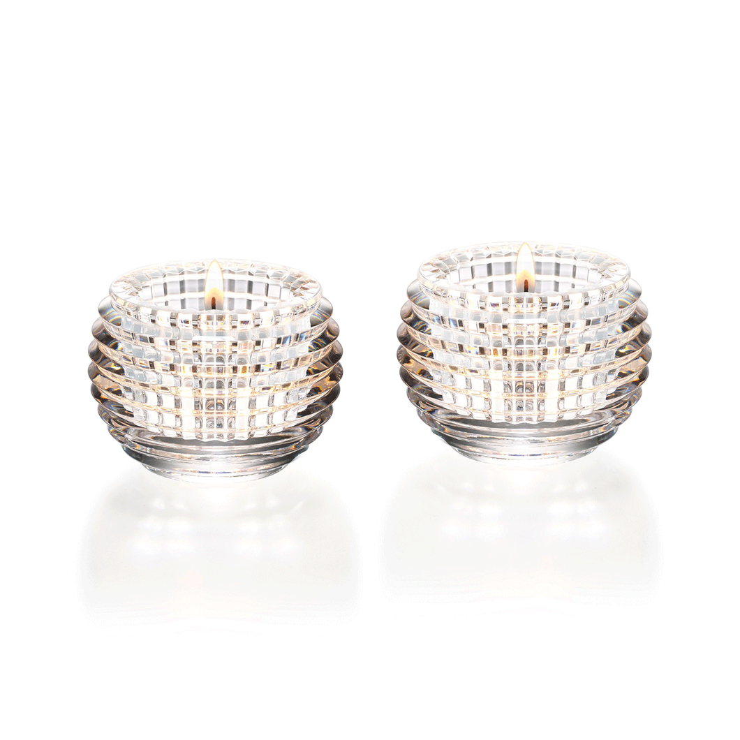 Baccarat Eye Clear Votive Set of Two