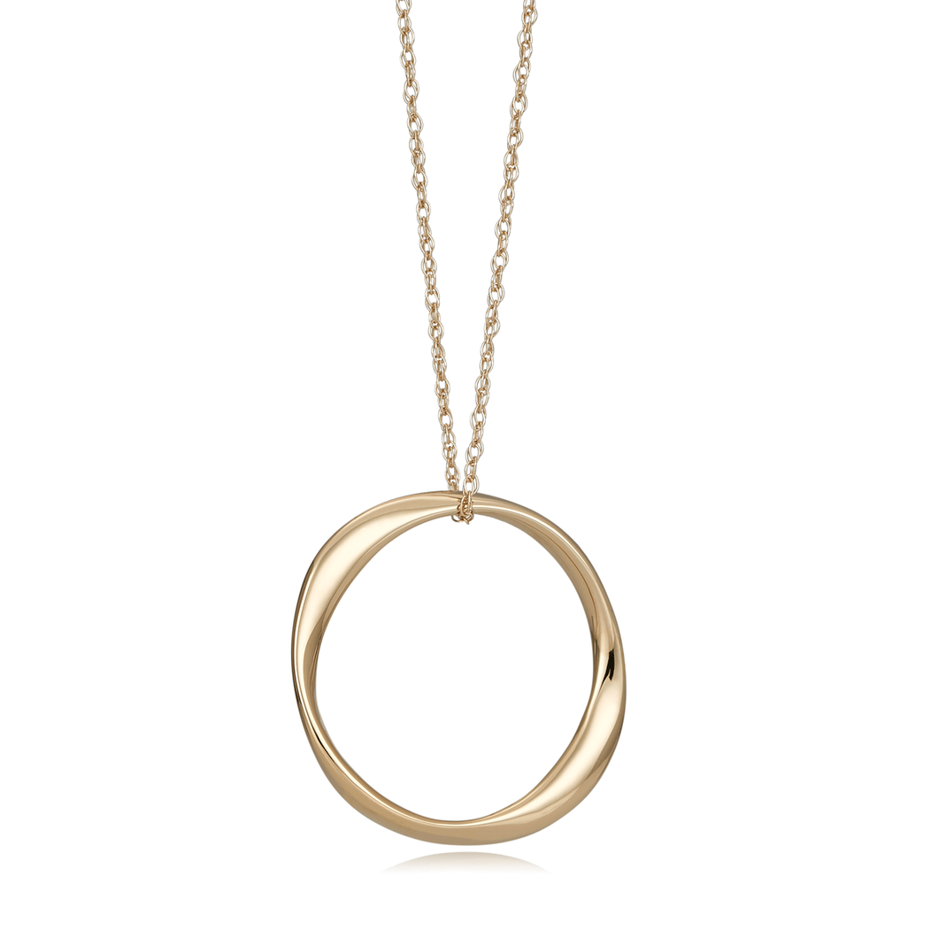 Classic Gold Circle Pendant