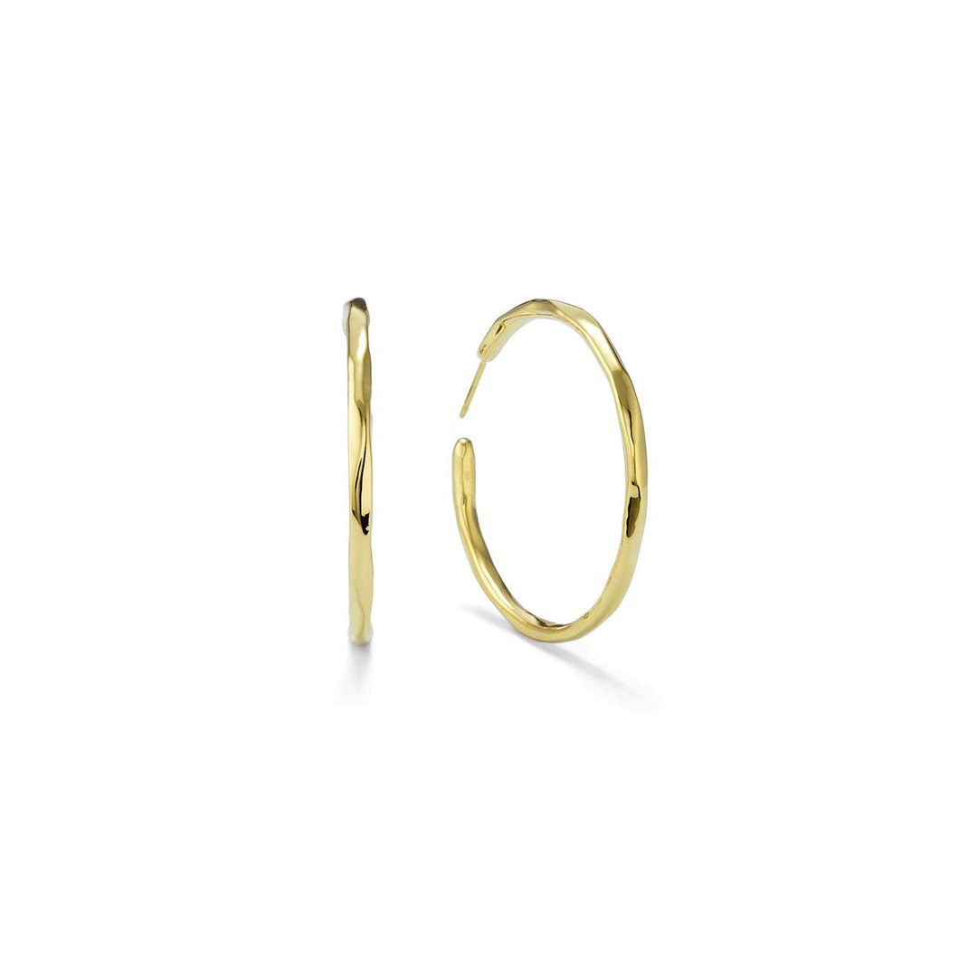 Ippolita 18k Gold #3 Hoop Earrings
