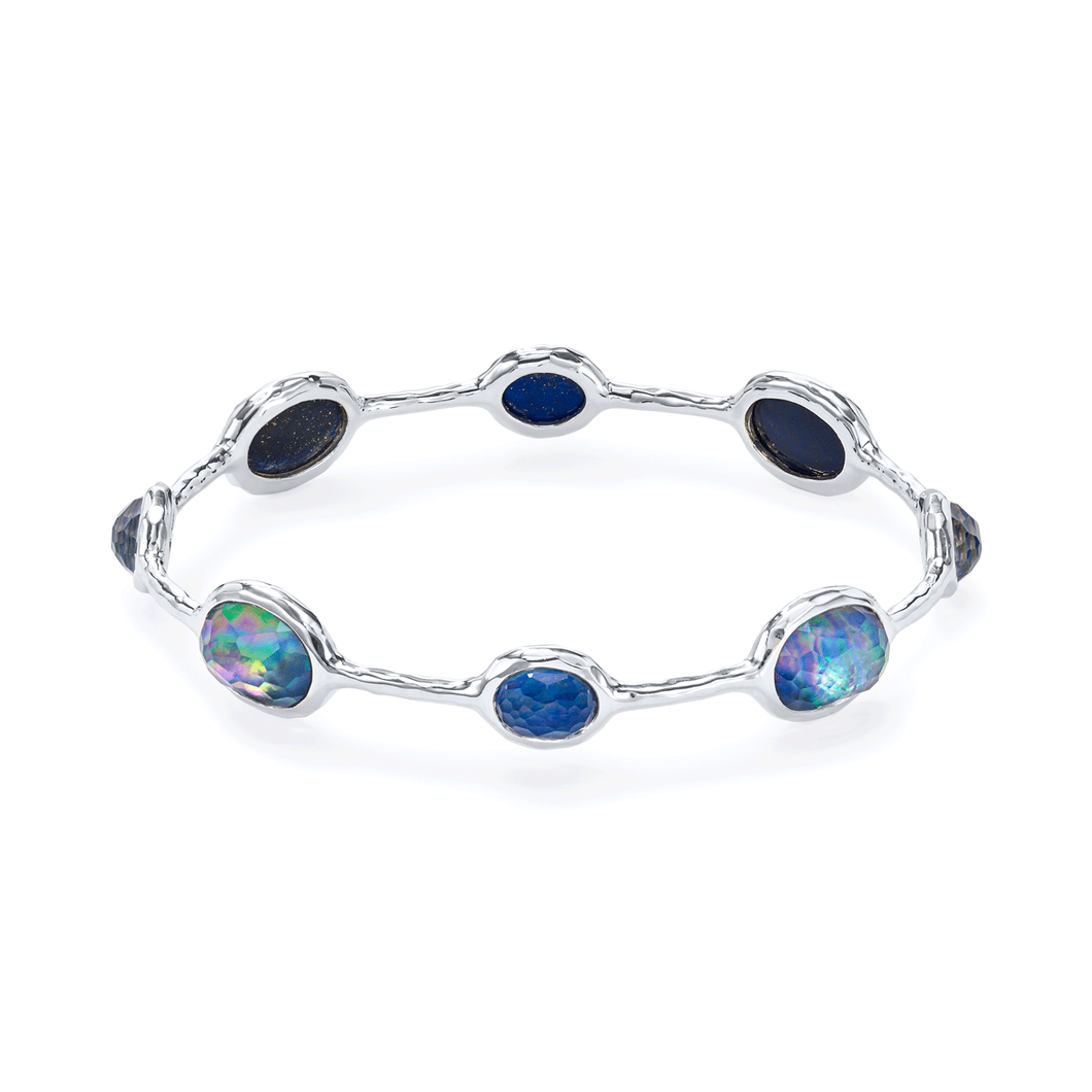 Ippolita Rock Candy Sterling Silver and Lapis Bangle