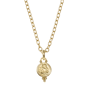 Temple St. Clair 18k Gold 10mm Angel Pendant