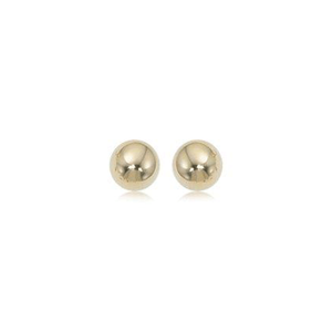 14k Yellow Gold 6mm Ball Stud Earrings