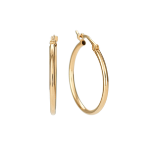 Classic 14k Yellow Gold 20mm Hoops