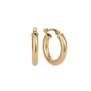 Classic 14k Yellow Gold 15mm Hoops
