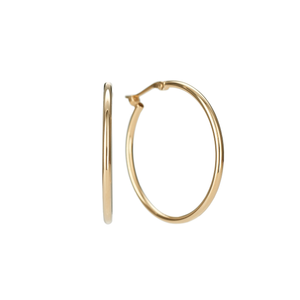 Classic 14k Yellow Gold 25mm Hoops