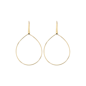 14k Yellow Gold Teardrop Earrings