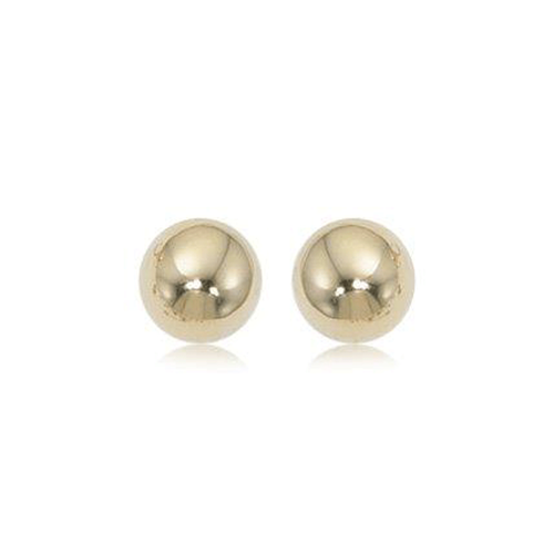 Classic 14K Yellow Gold Ball Stud Earring