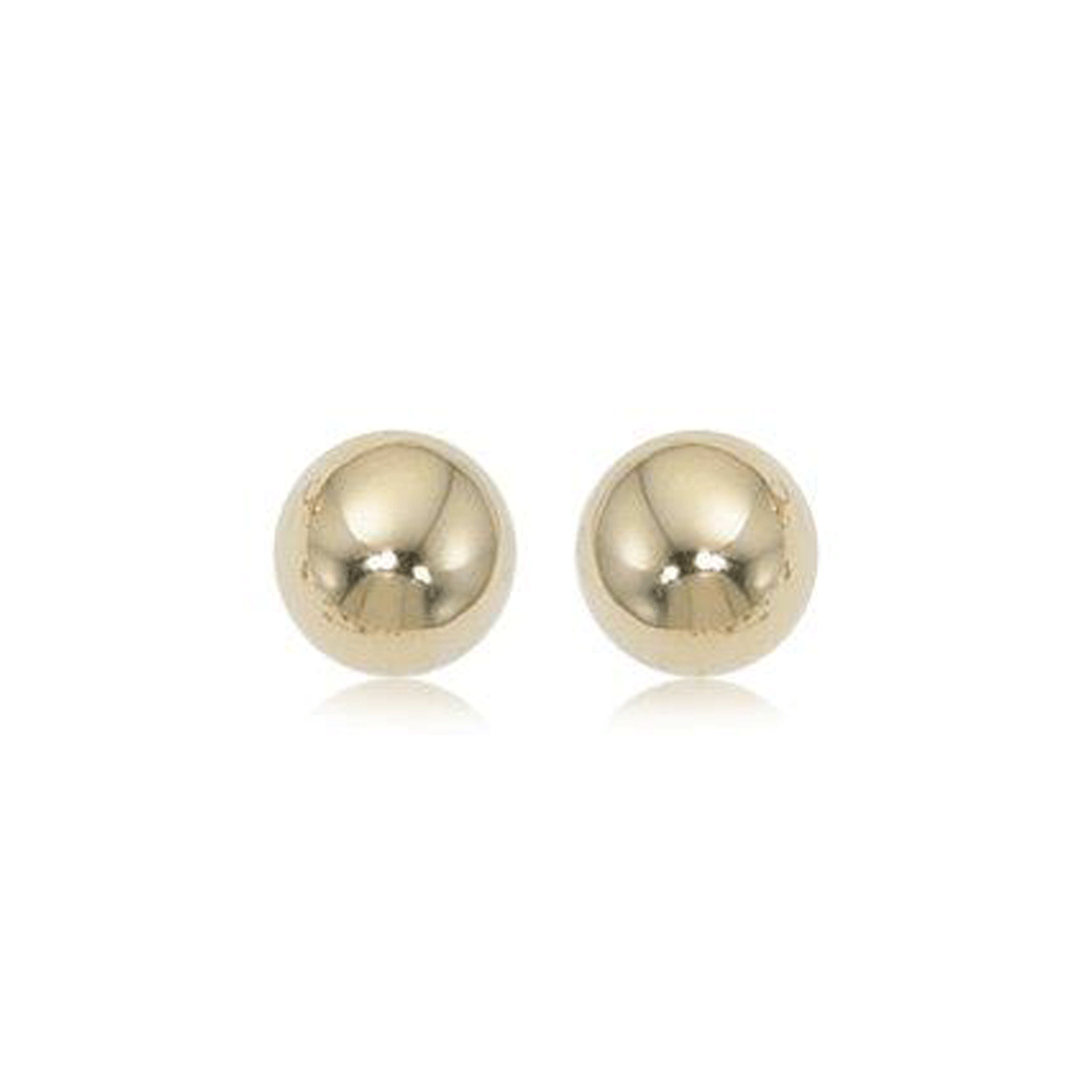 Classic 14K Yellow Gold Ball Stud Earring