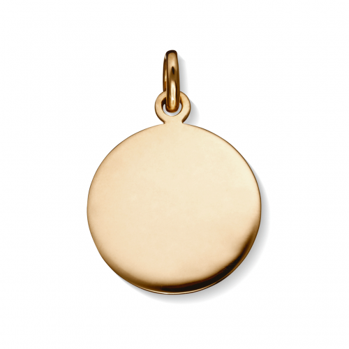 Hamilton 18k Gold Round Disc Charm