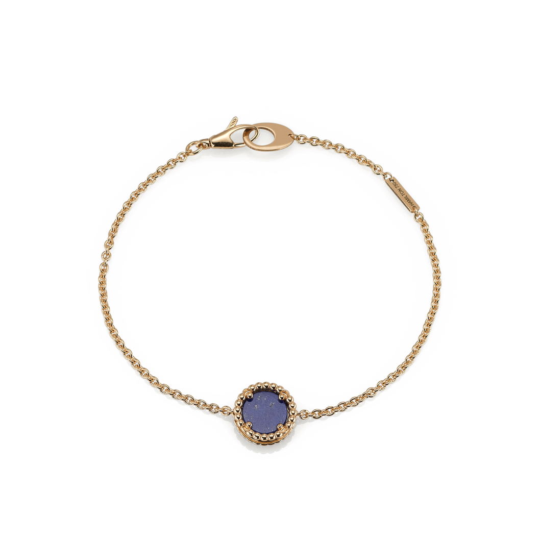 18k Gold and Lapis Bracelet
