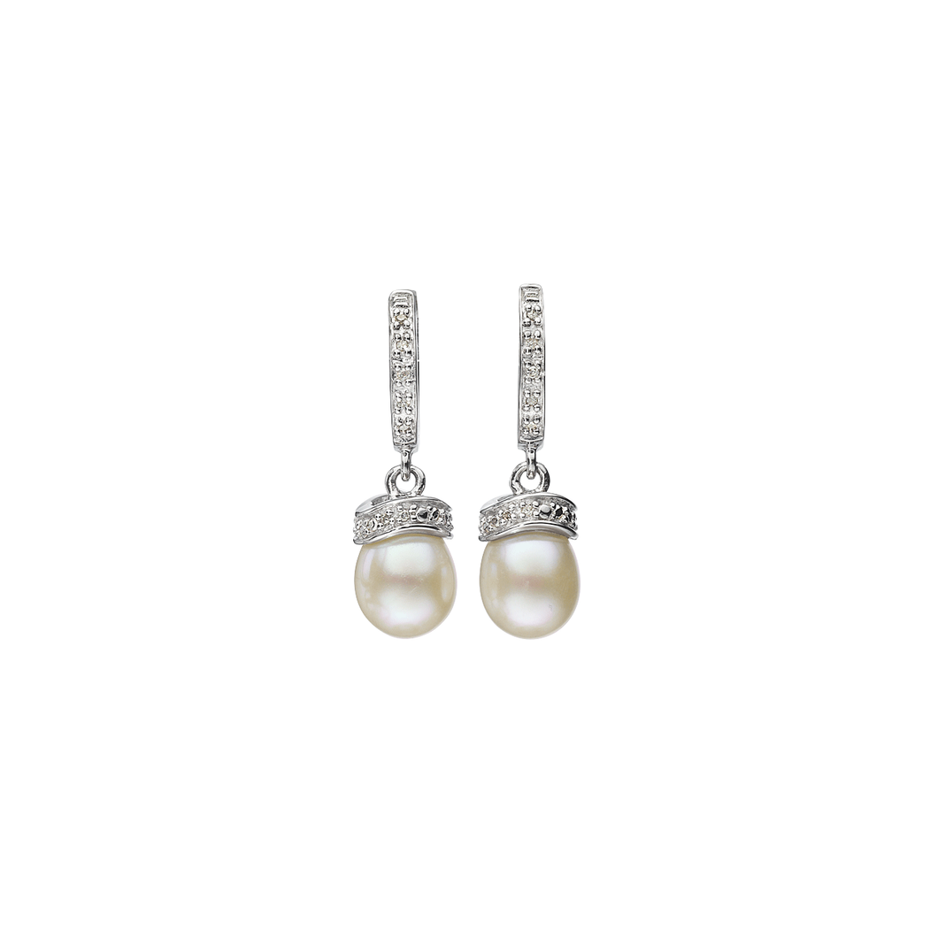 Sterling Silver and Freshwater Pearl Earrings