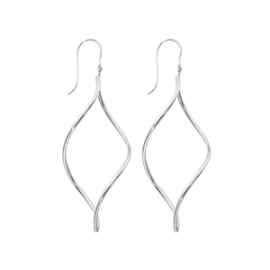 Sterling Silver Lantern Drop Earrings