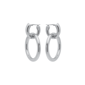 Sterling Silver Double Loop Earrings