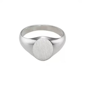 Sterling Silver Ladies Signet Rings