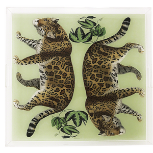Leopard Seeing Double Avocado Tray