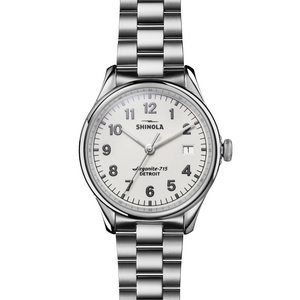 Shinola Vinton 3HD Silver Alabaster