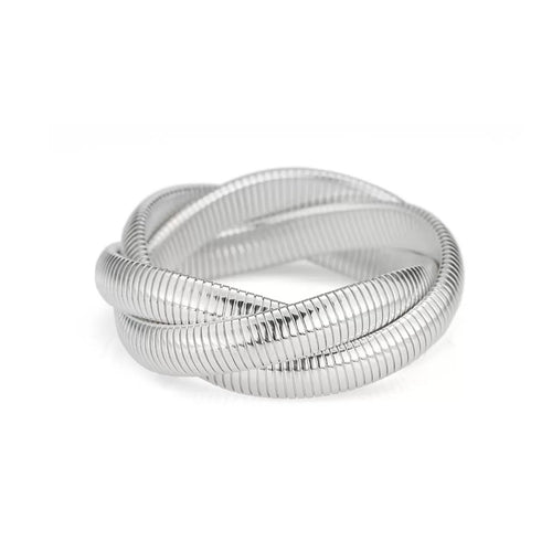 Sterling Silver Triple Woven Cobra Bracelet