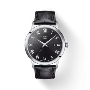 Tissot Classic Dream with Black Dial and Black Leather Strap