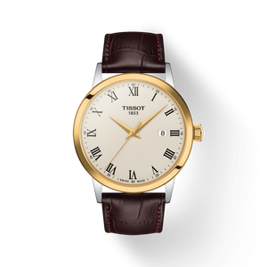 Tissot Classic Dream with Ivory Dial and Brown Leather Strap