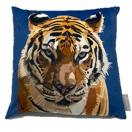Tiger Velvet Pillow